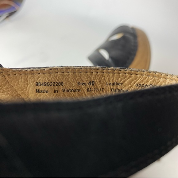 Dansko SEASON BLACK FULL GRAIN Sandal Size 40 - Picture 7 of 8